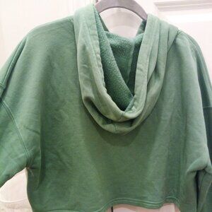 pacsun california cropped green sweatshirt